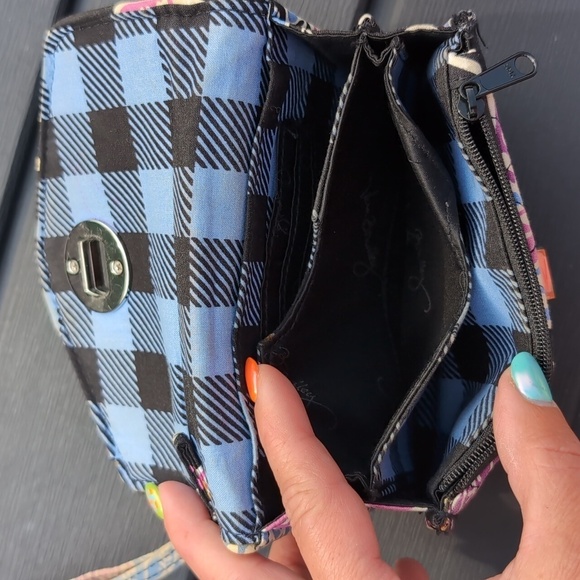 Vera Bradley Navy Quilted Wristlet Wallet - Picture 7 of 12